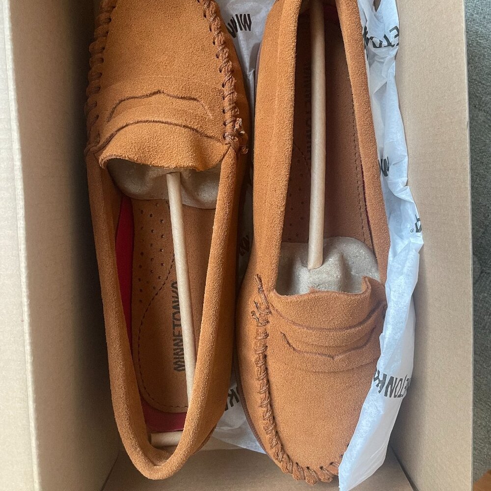 Minnetonka Mellony Penny Loafer, Brown, Size 8.5